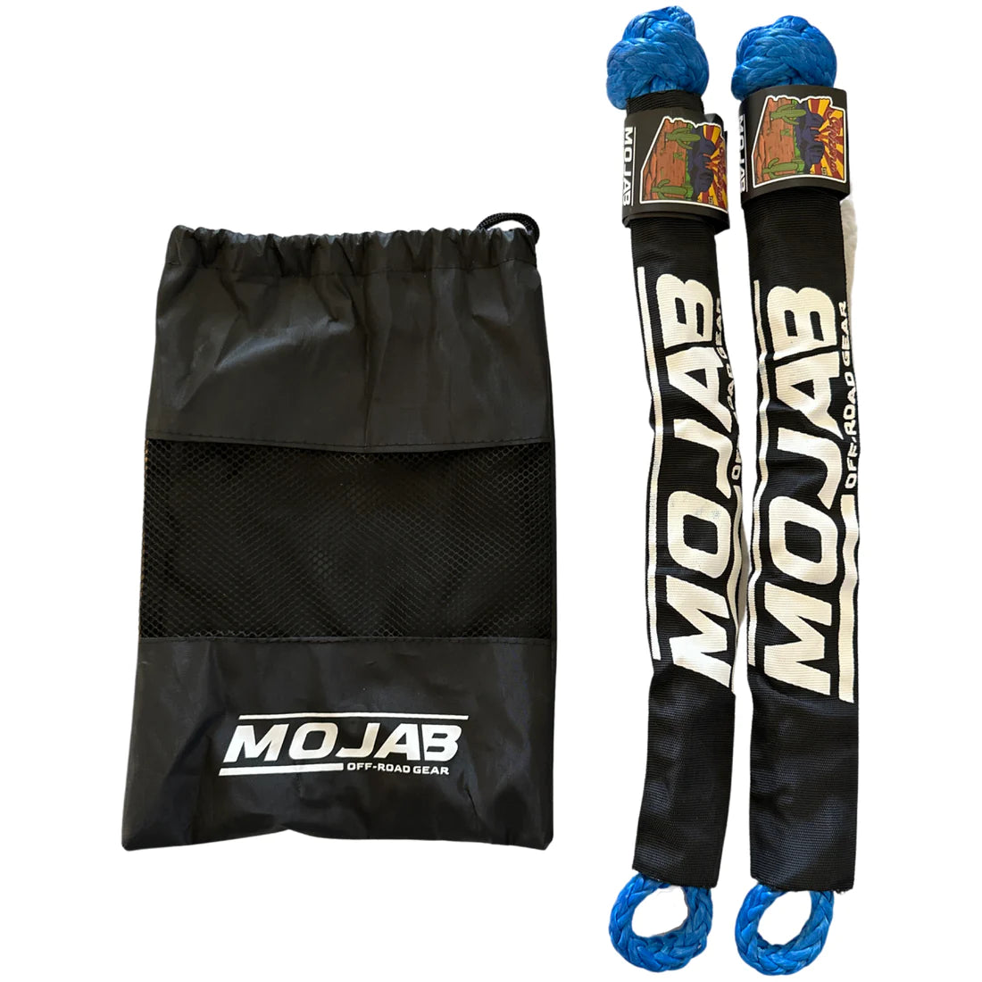 MOJAB OFFROAD  Soft Shackle 3/8'' x 19'' with sleeve and bag (Set of 2 Shackles) (Lifetime Warranty)