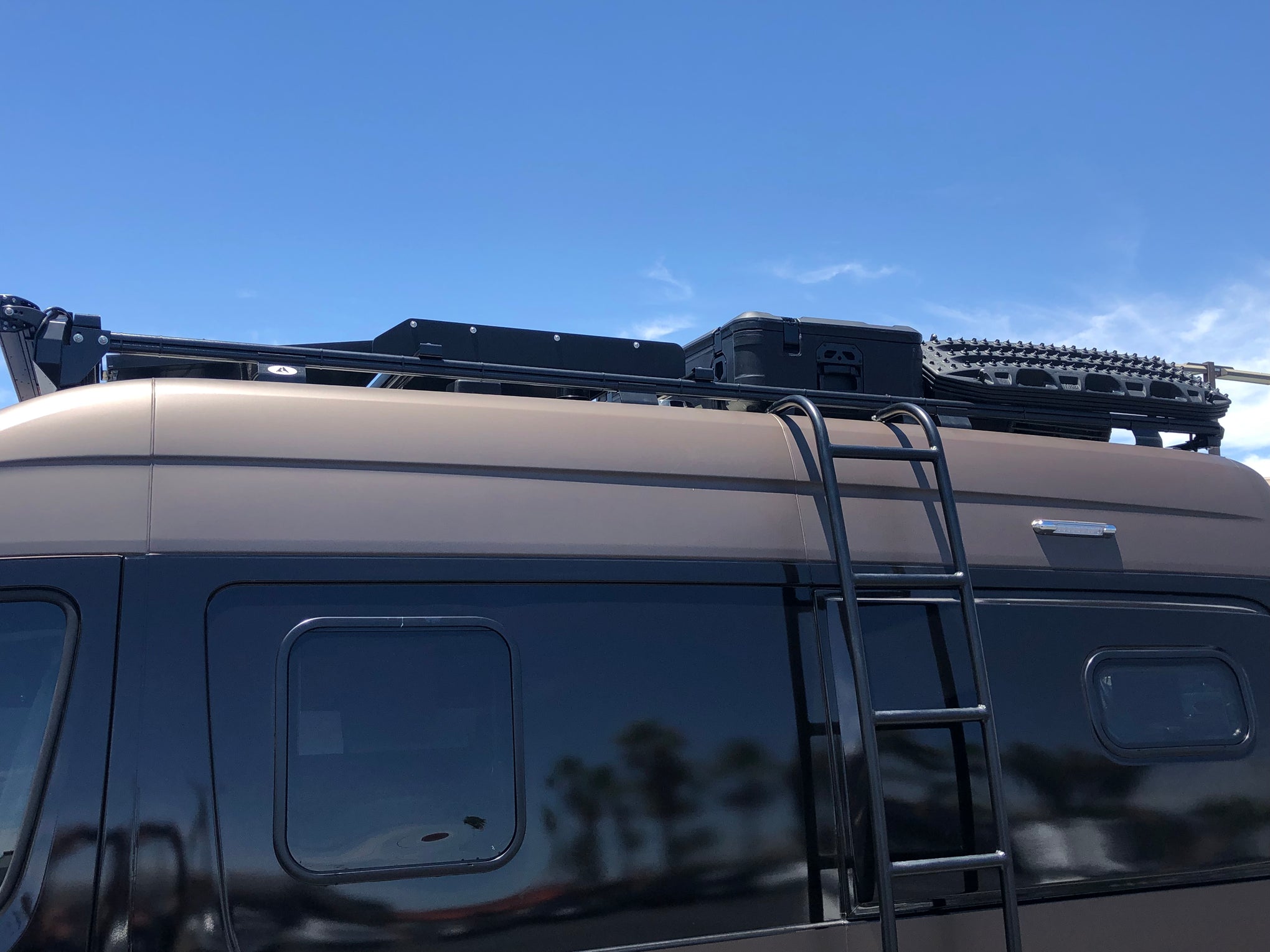 Aluminess Sprinter High Roof Side Ladder for Sprinter Vans